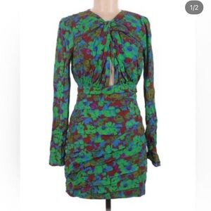 Zara Multicolor Long Sleeve Dress